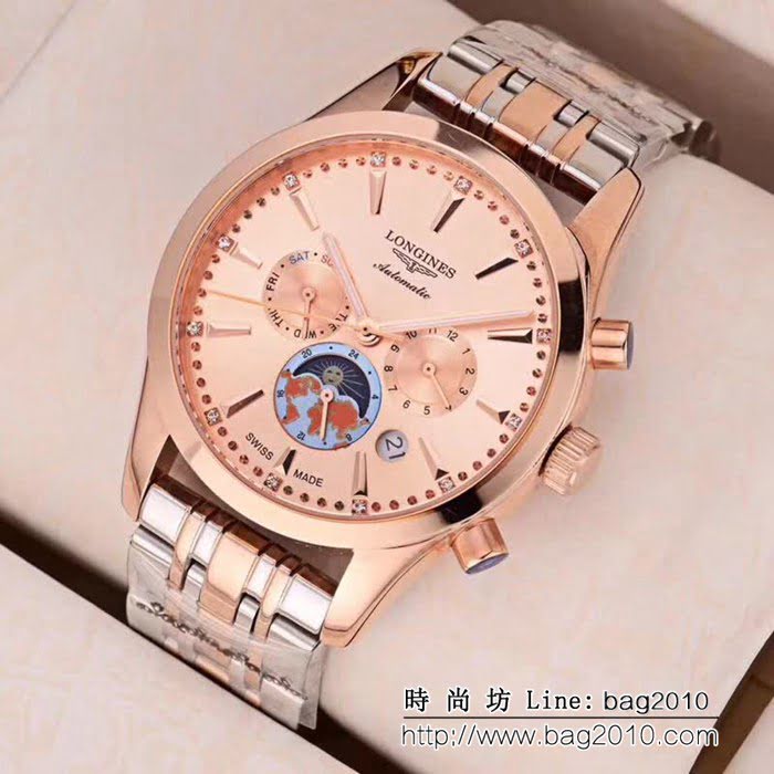 LONGINES浪琴 多功能新款 精品男士腕表 WSS0022